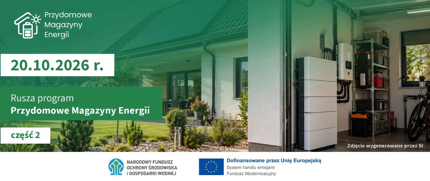 Dofinansowanie przydomowych magazynów energii