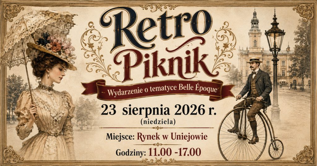 Retro Piknik na rynku w Uniejowie. Historia, taniec i rodzinne atrakcje