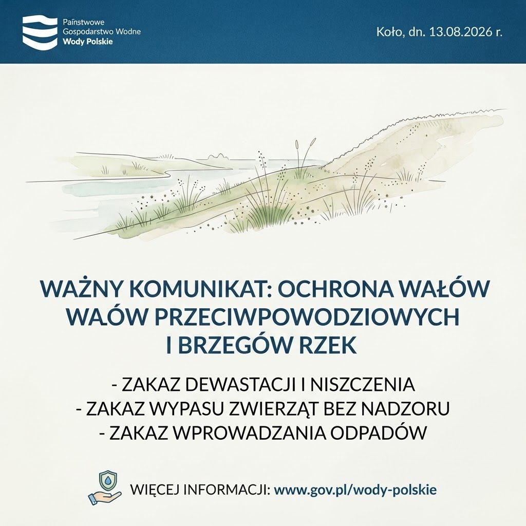 Wody Polskie apelują o ochronę wałów i brzegów rzek